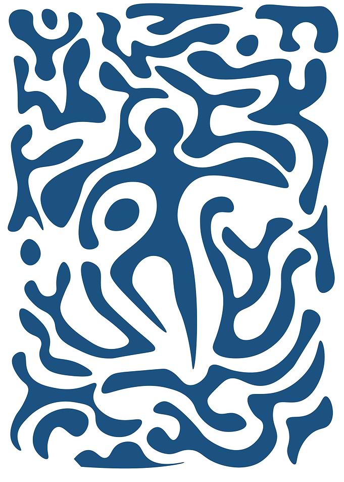 Abstract shape pattern