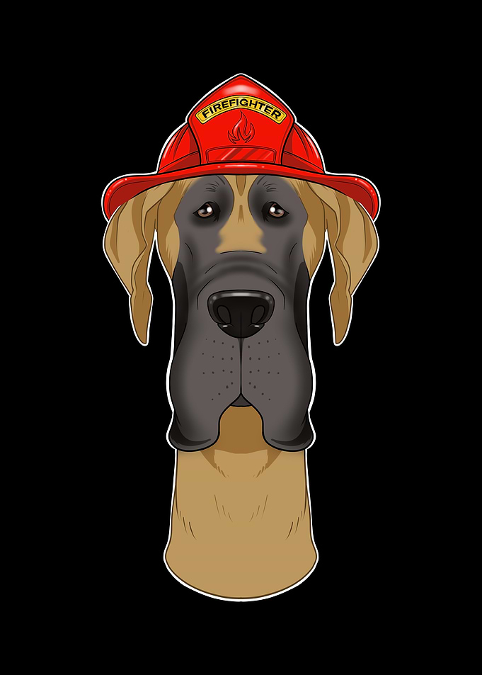 Firefighter Great Dane
