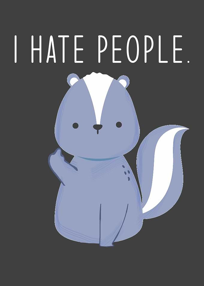 Funny Squirrel Say I Hate