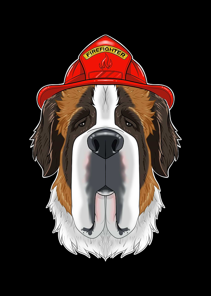 Firefighter Saint Bernard