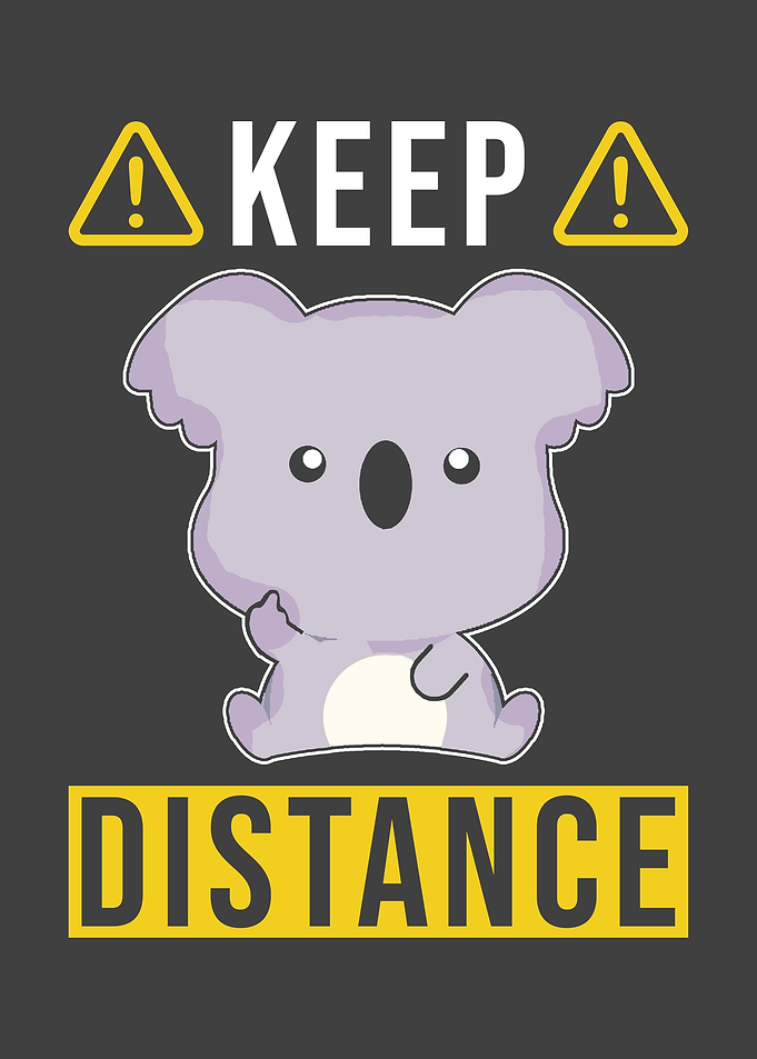 Keep Distance Saying With