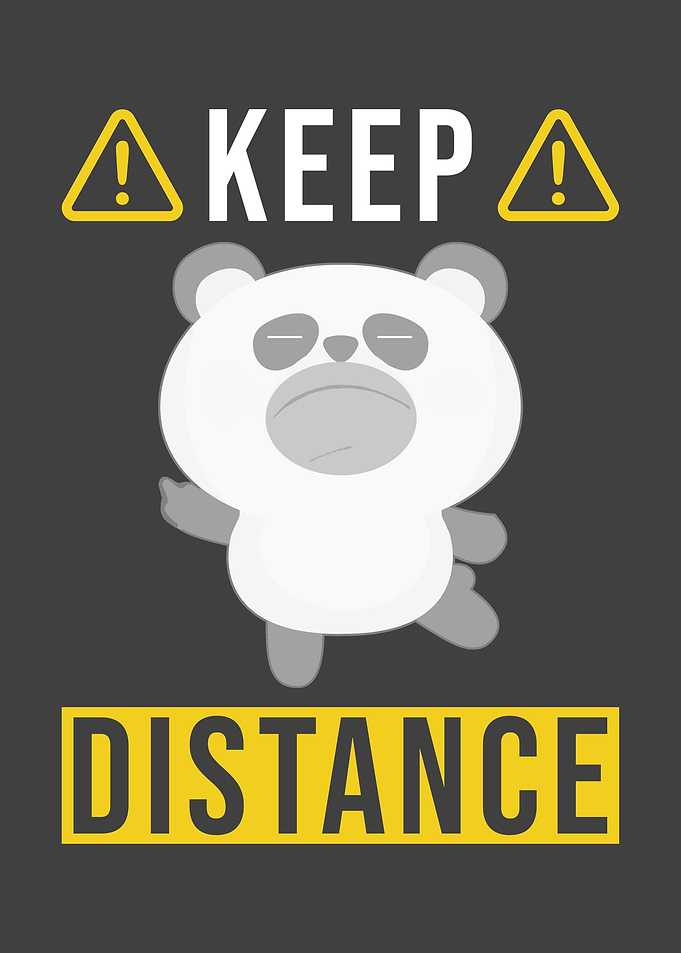 Keep Distance Saying With