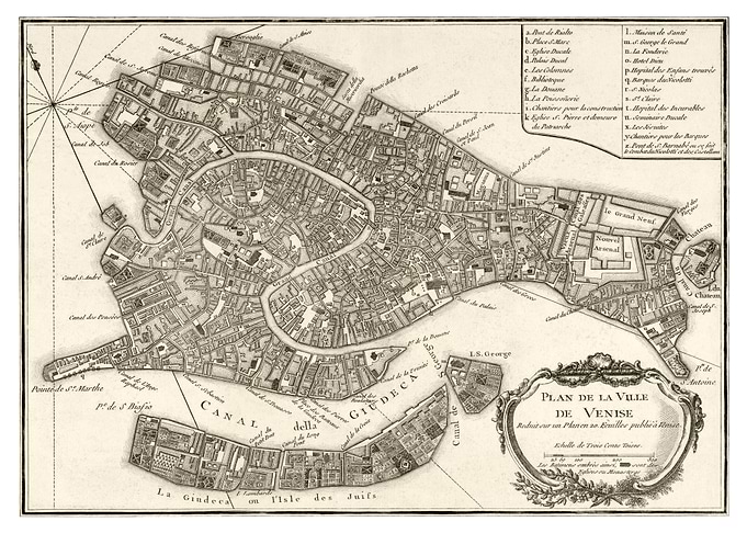 Map of Venice 1764