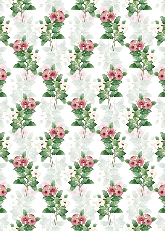 Floral Periwinkle Pattern