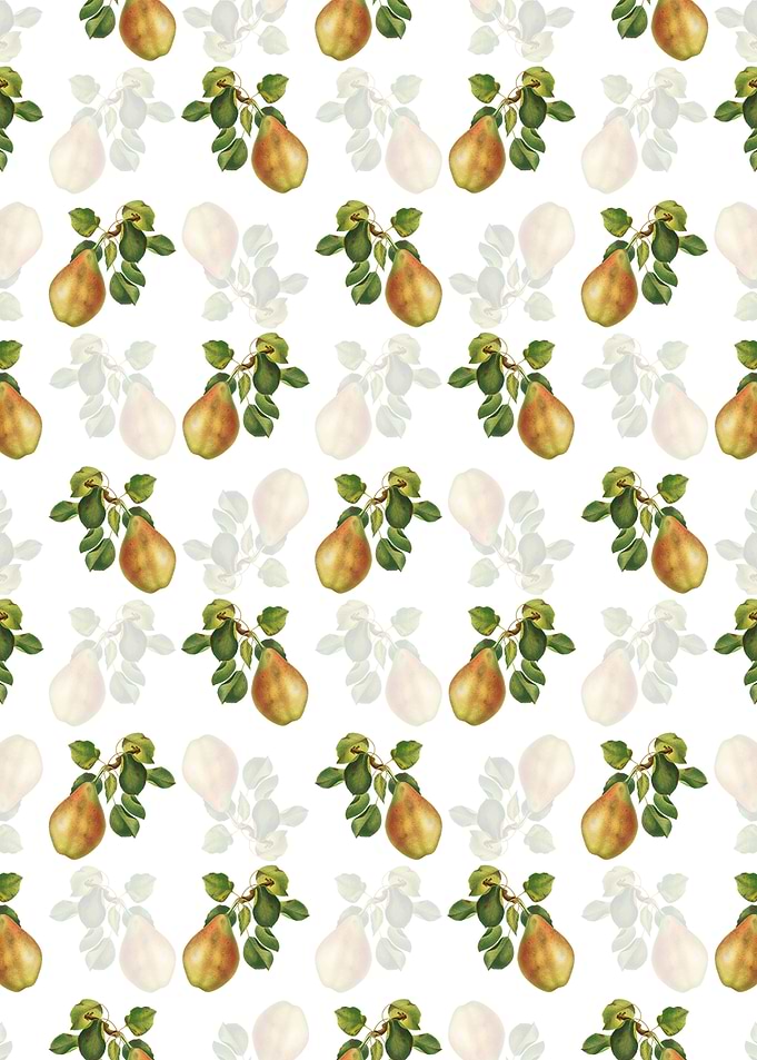 Floral Pear Branch Pattern