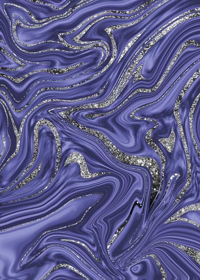 Very Peri Silver Marble 1