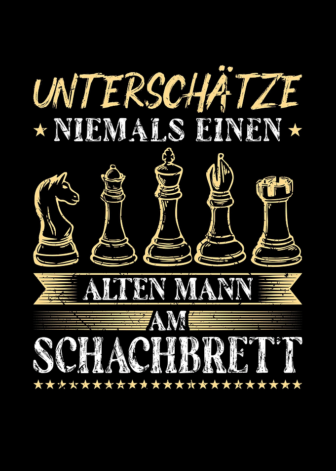 Alten Mann Schach Geschenk