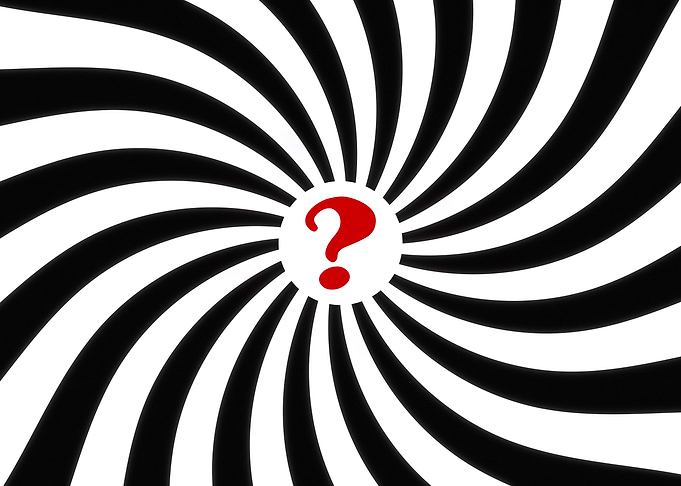 Hypnotic spiral circle cen