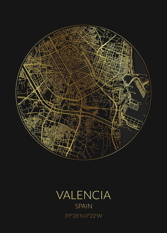 Valencia Black Gold Map