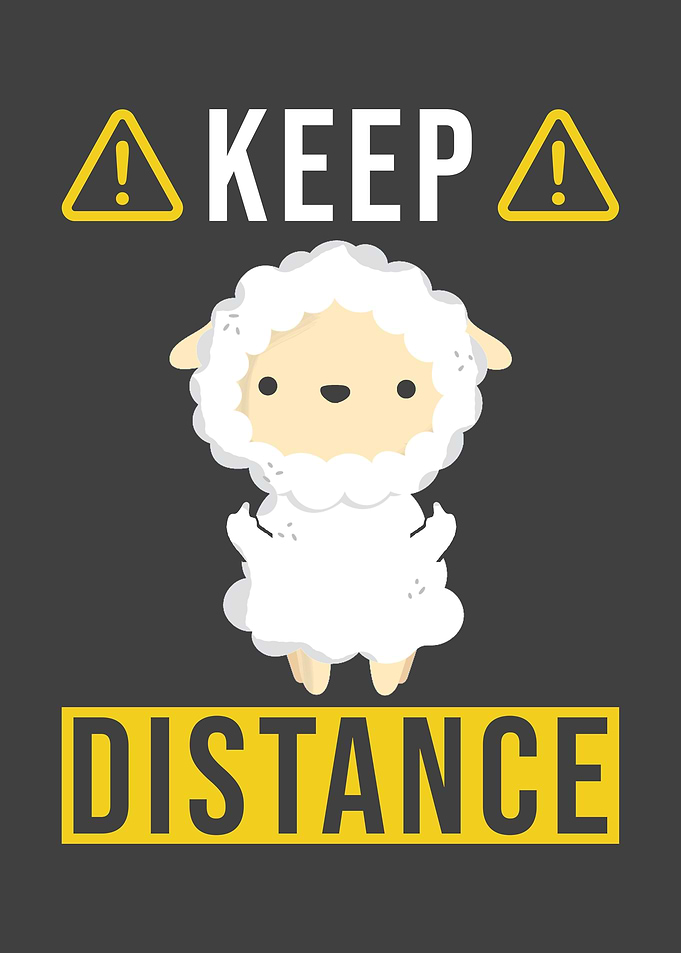 Keep Distance Saying With