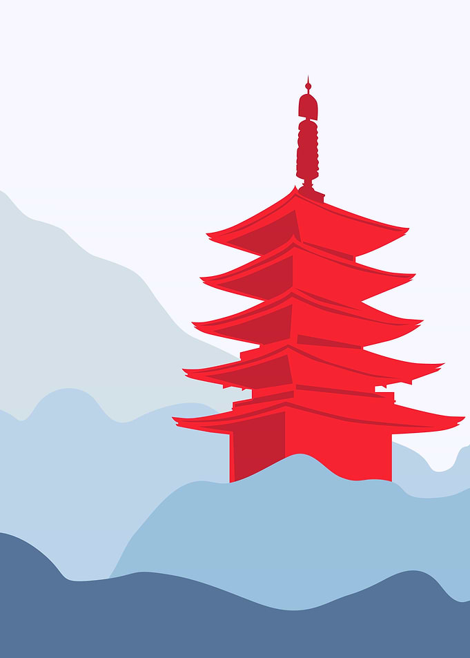 Japan temple architecture
