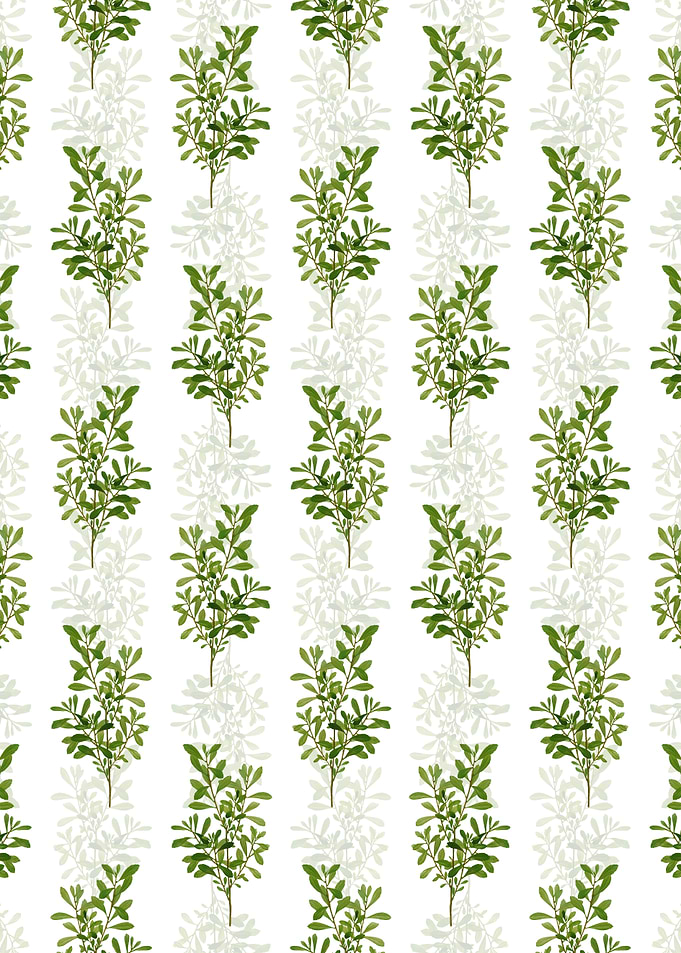Floral Bog Myrtle Pattern