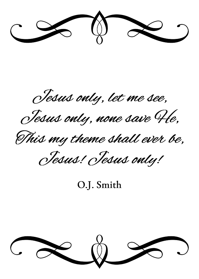 Only Jesus