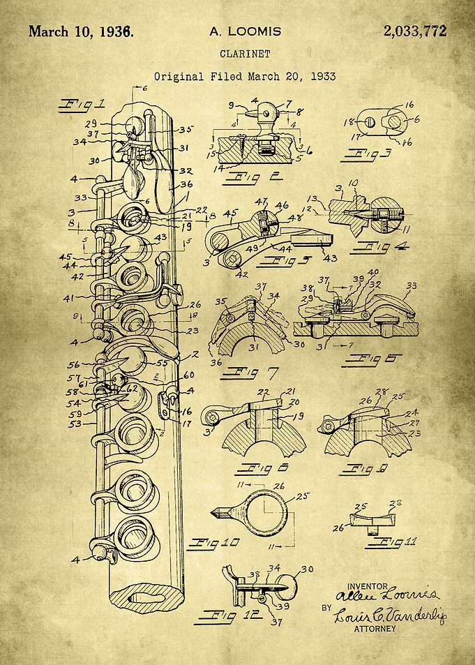 Clarinet Retro Patent