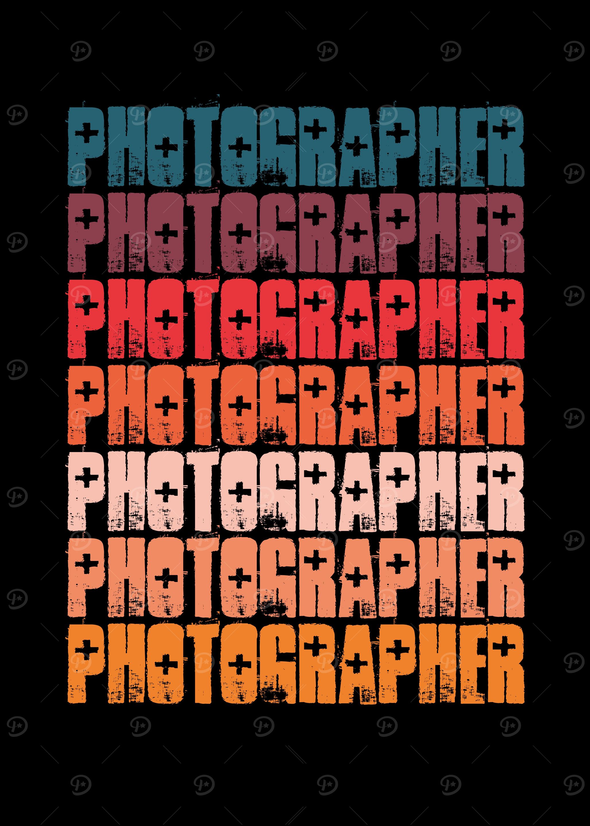 Photographer retro colorfu
