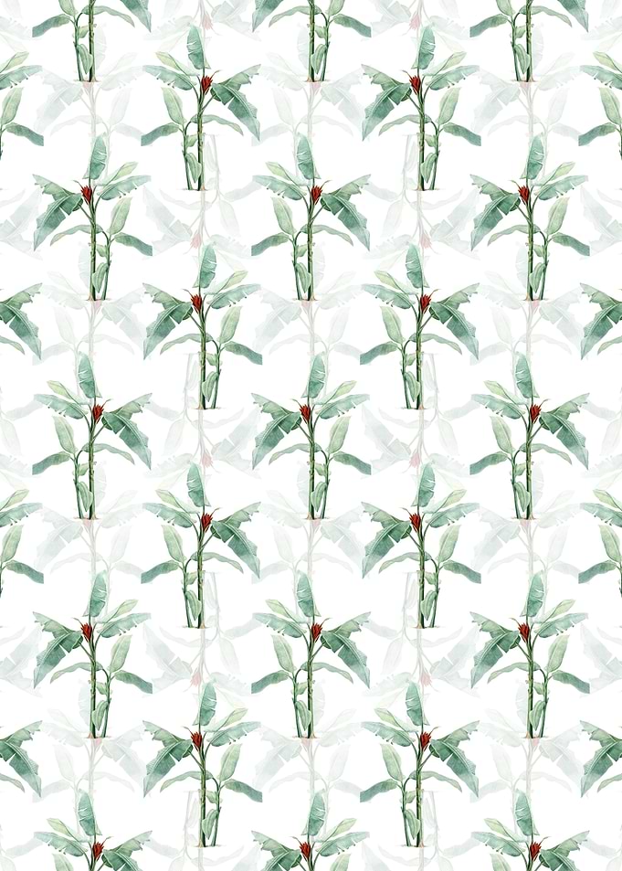Scarlet Banana Pattern