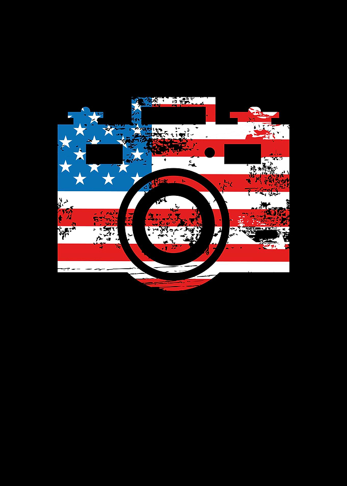 Camera USA flag