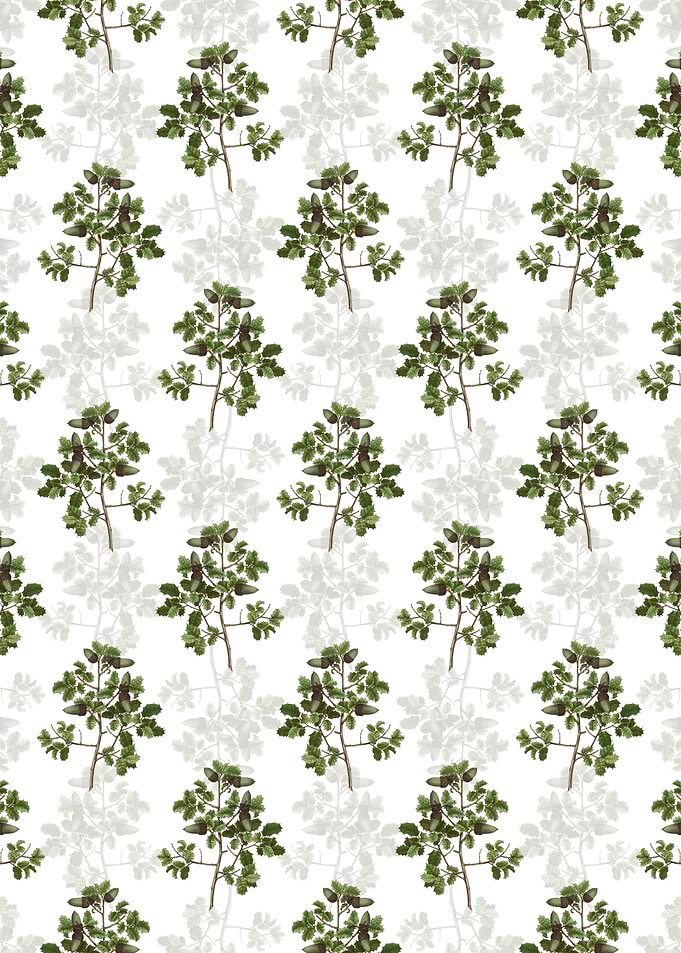 Floral Kermes Oak Pattern