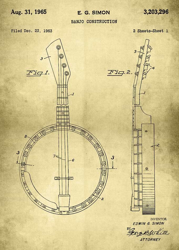 Banjo Construction Patent