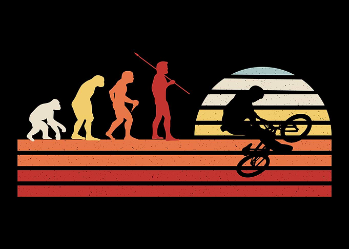 Retro BMX Biking Biker