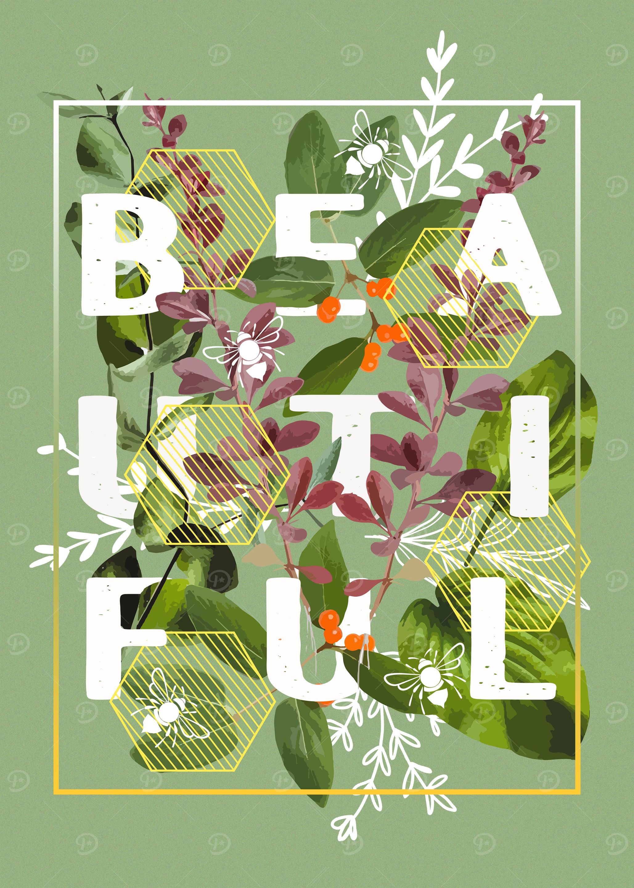 Beautiful floral wall art