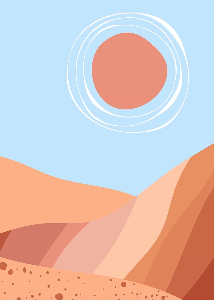 Desert mountain sky cloud