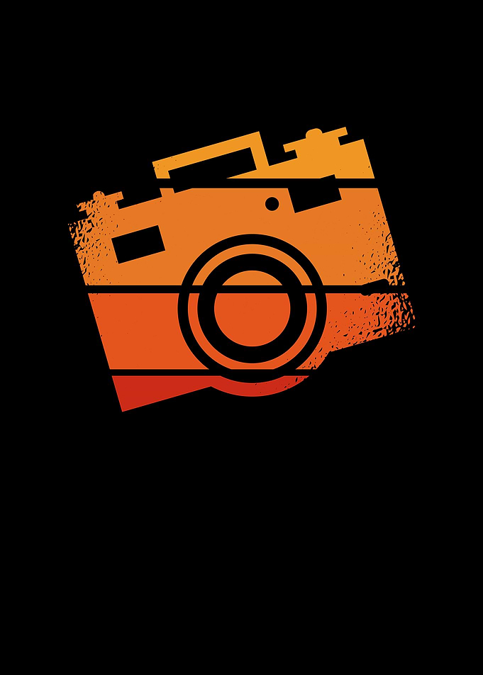 Camera in retro colour