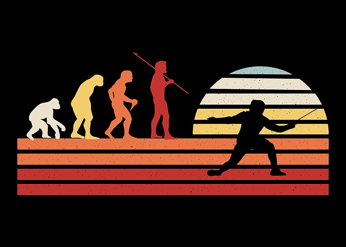 Retro Vintage Fencing