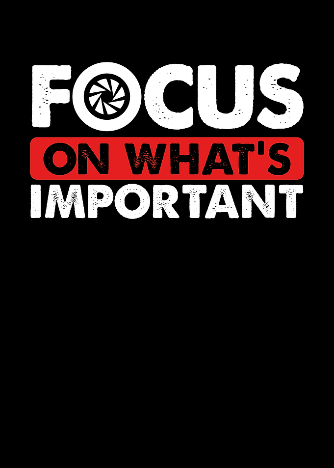Camera focus on whats impo