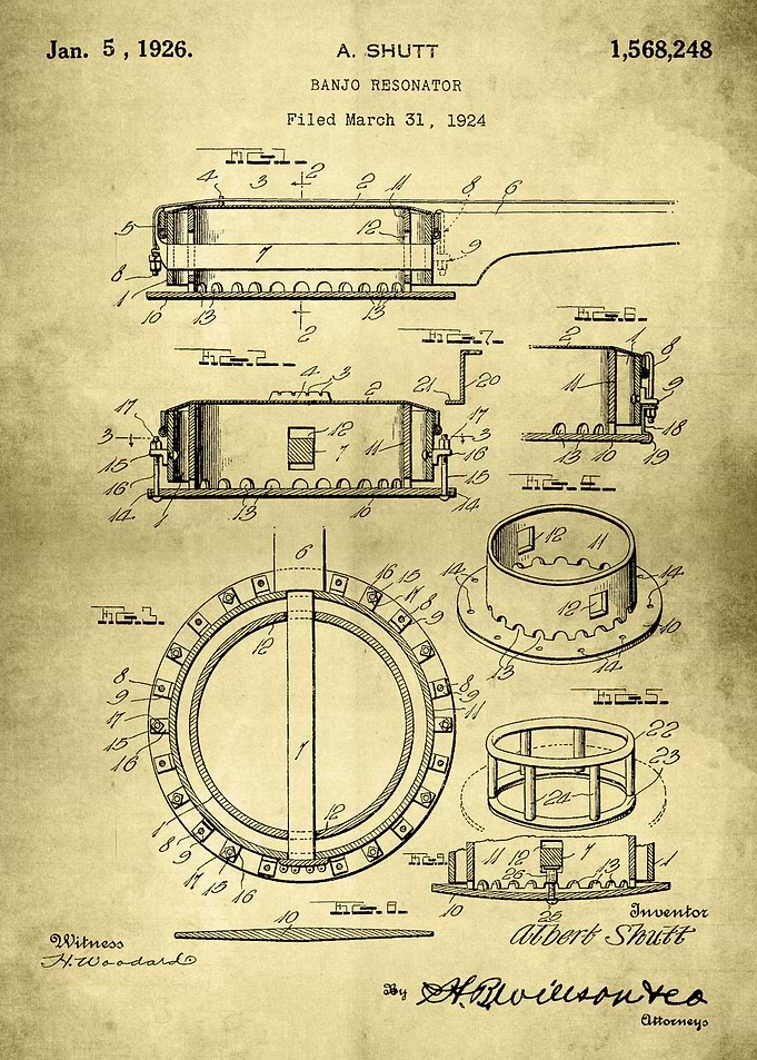 Banjo Resonator Patent