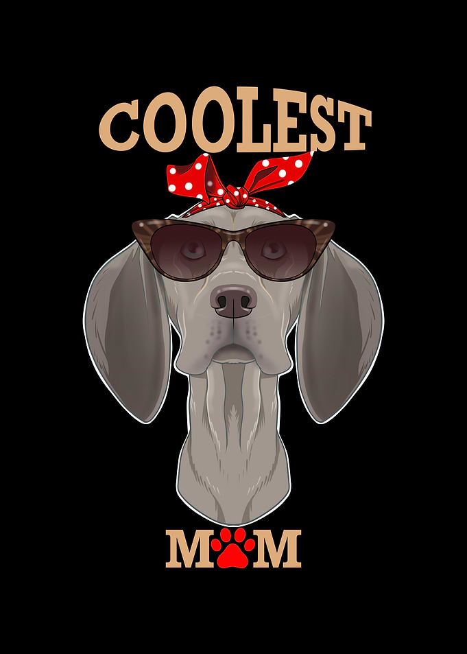 Dog Mom I Weimaraner
