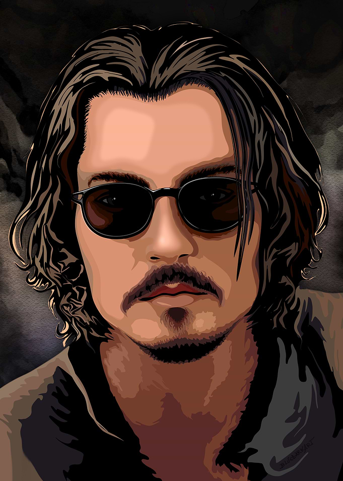 Johhny Depp Dark Portait