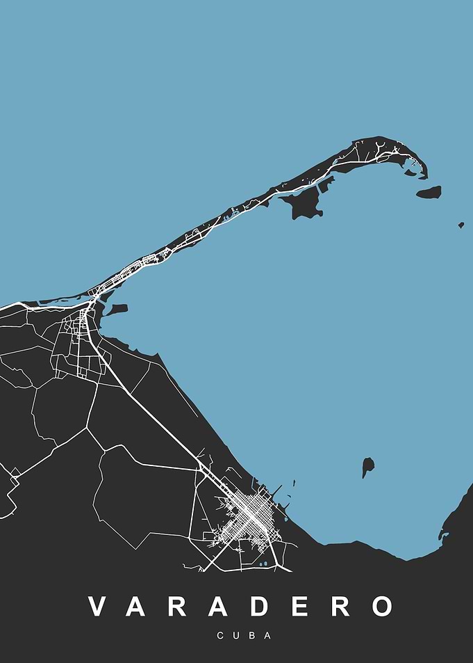 VARADERO Map CUBA