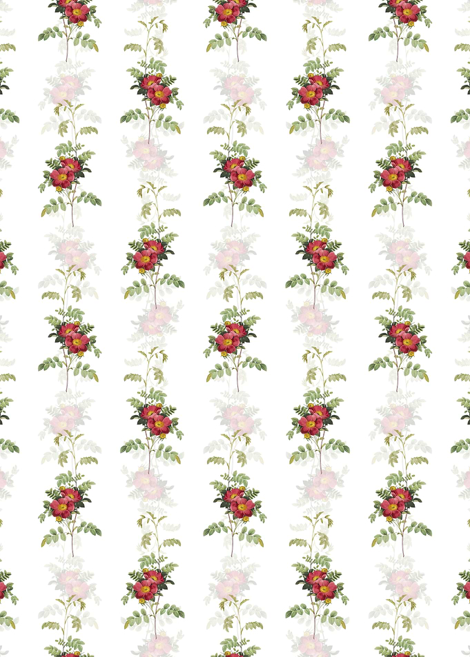Floral Alpine Rose Pattern