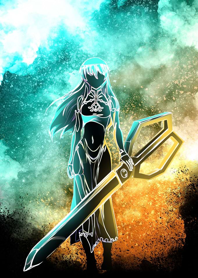 Dark soul of girl