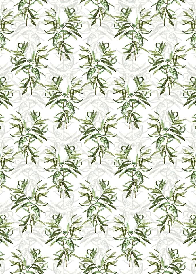 Floral Sweetfern Pattern