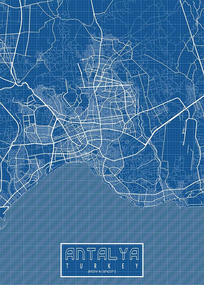 Antalya Map Blueprint