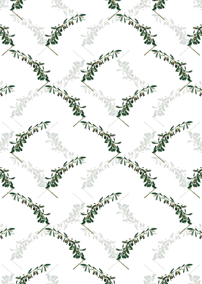 Floral Olives Pattern