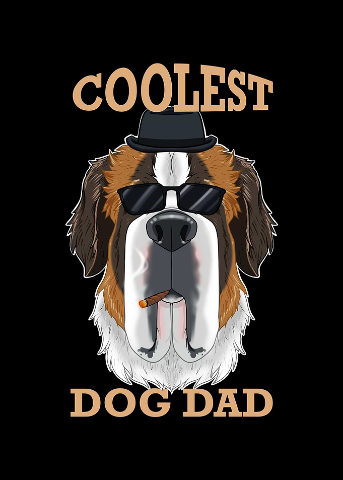 Dog Dad I Saint Bernard