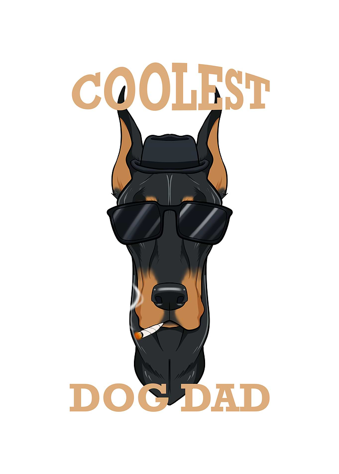 Coolest Dog Dad I Doberman