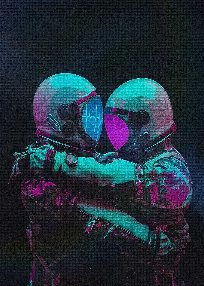 Astronaut me and her