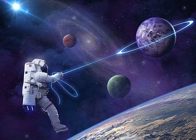 astronaut sky