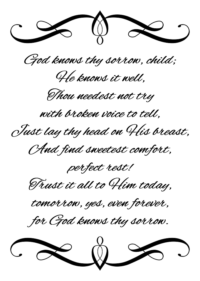 God Knows Thy Sorrow