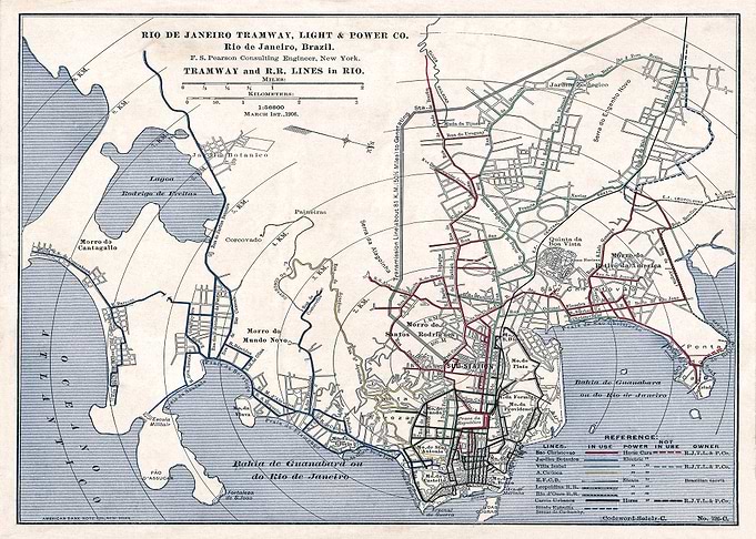 Flat map of Rio de Janeiro