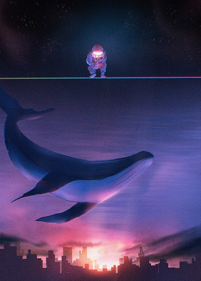 Ocean and galaxy