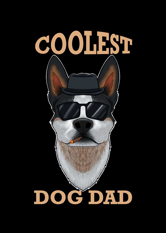 Dog Dad Blue Heeler