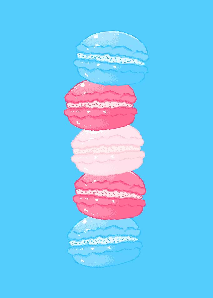 8Bit Trans Macaron Pile