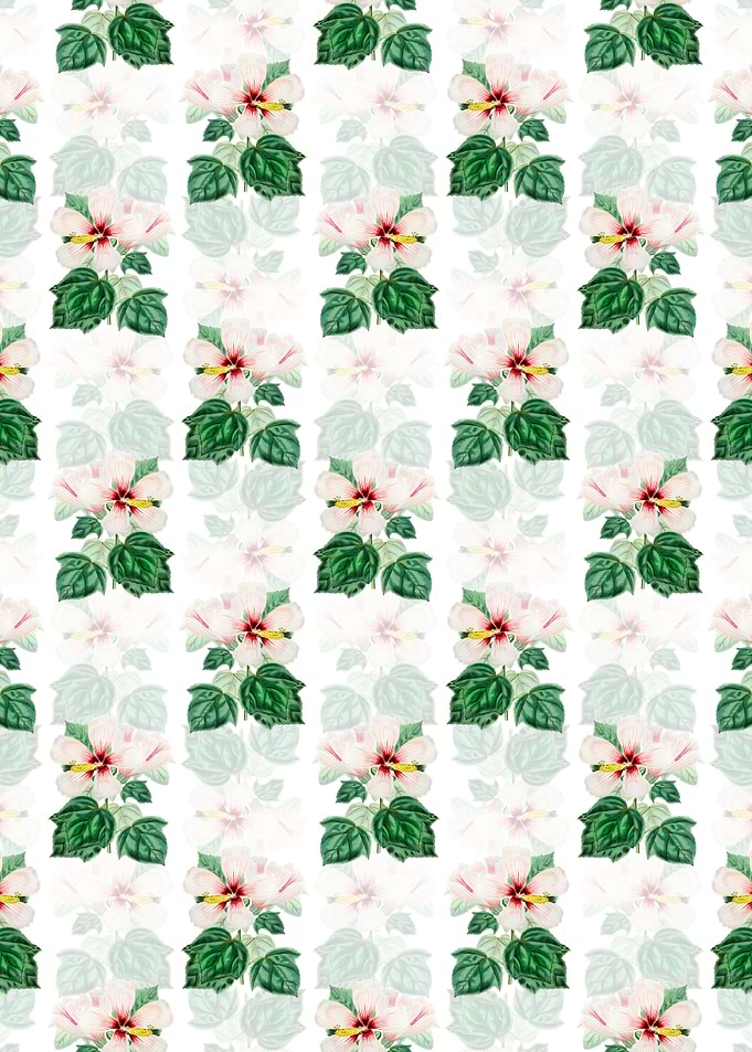 Marsh Hibiscus Pattern