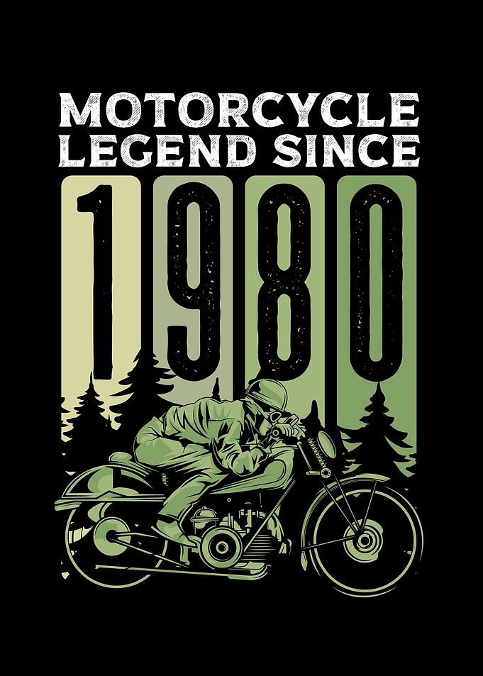 Motorcycle legend 1980