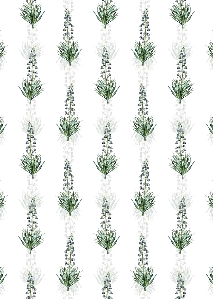 White Persian Lily Pattern